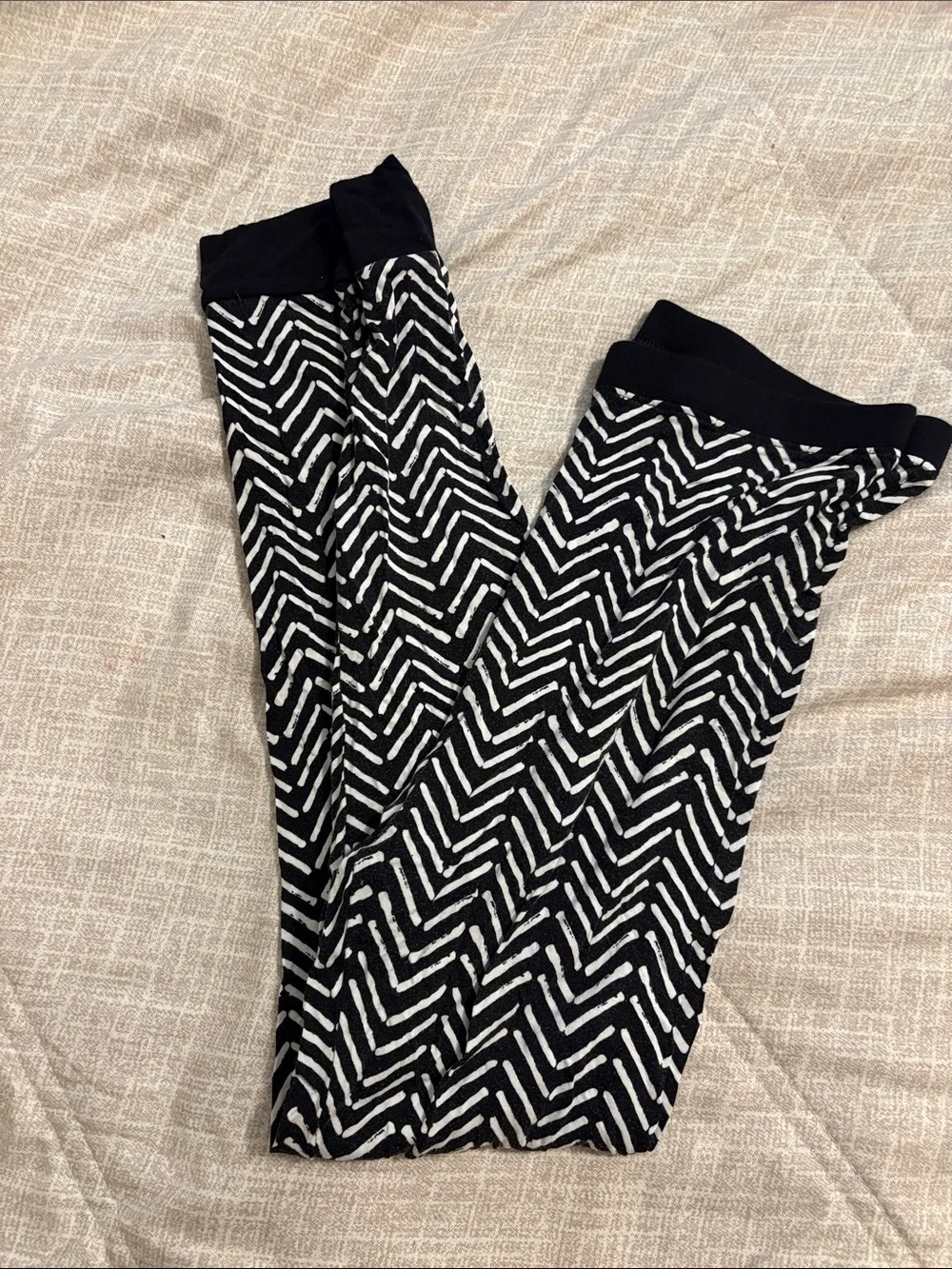 Little Sleepies Black Chevron & Yellow Pajama Legging Set